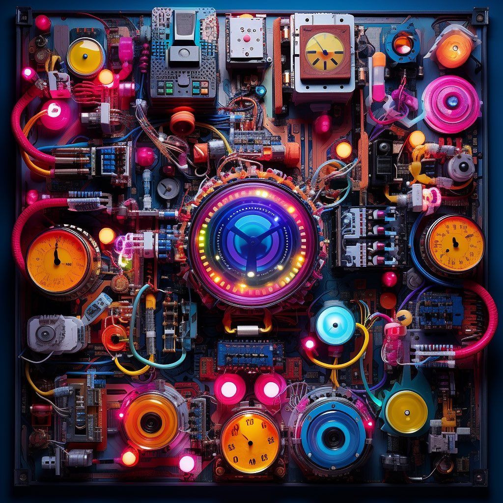 Neon Circuit Symphony